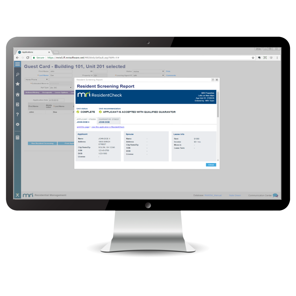 Resident Screening MRI