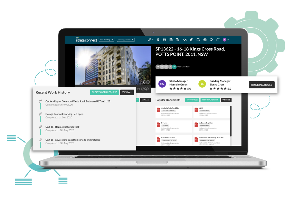 cloud strata management software interactive building profiles