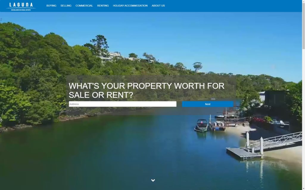 Estate agent website: laguna real estate