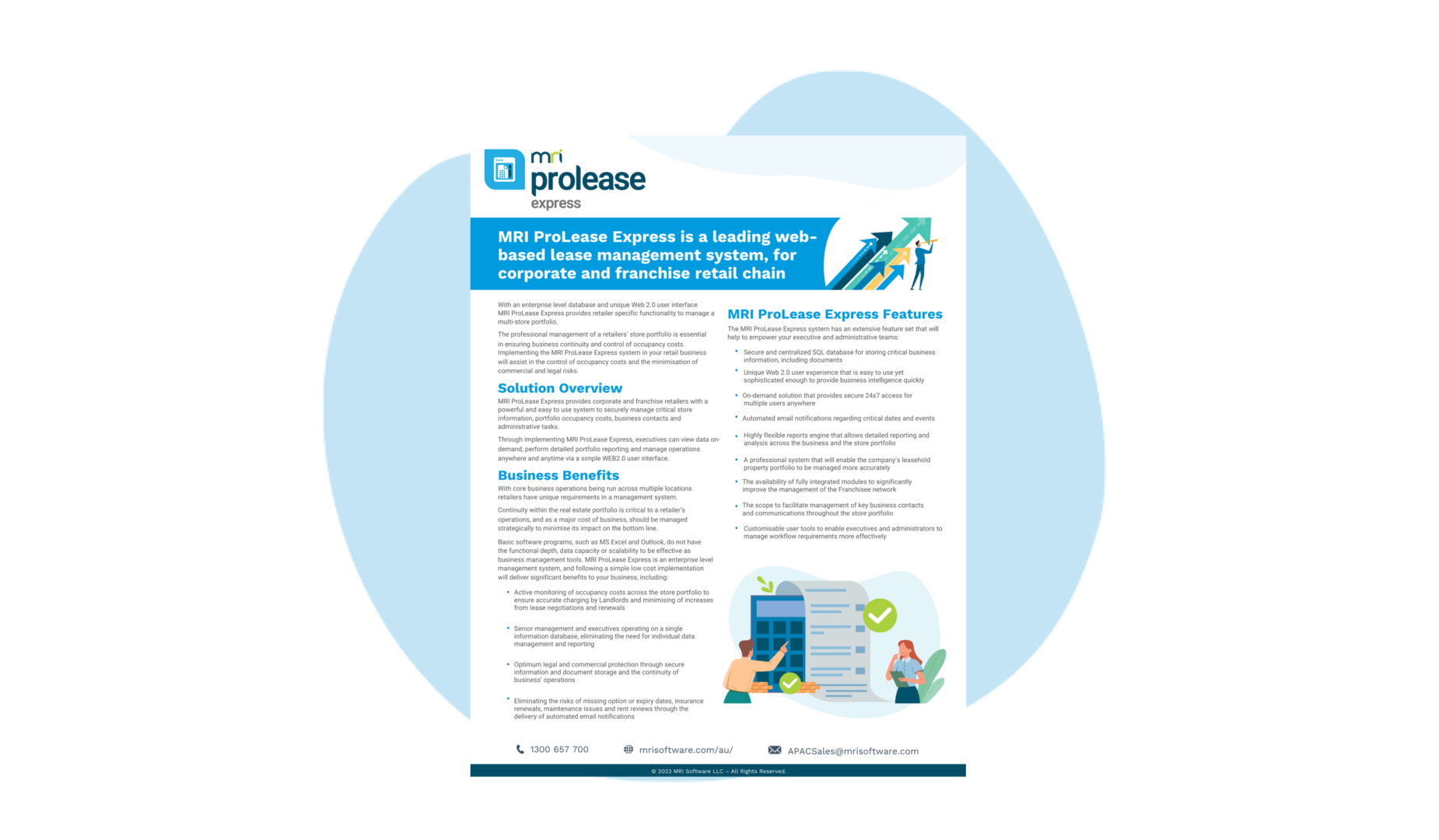 MRI ProLease Express Fact Sheet - MRI Software | AU