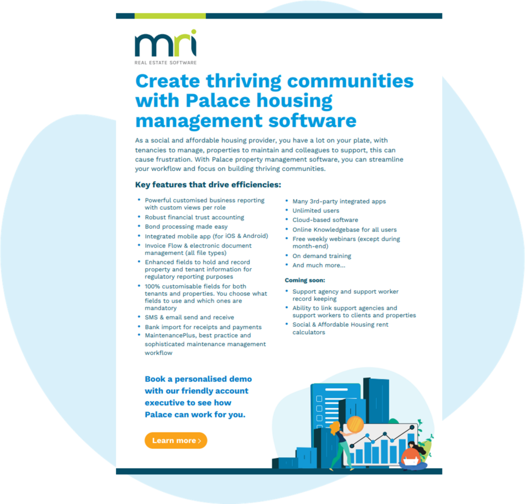 MRI Palace for Housing Management - Create thriving communities with Palace housing management software