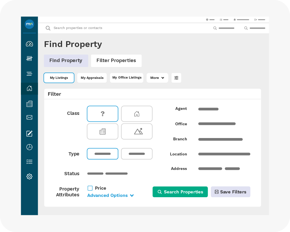 real estate crm software - listings management
