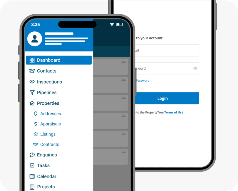 real estate crm software - mobile app