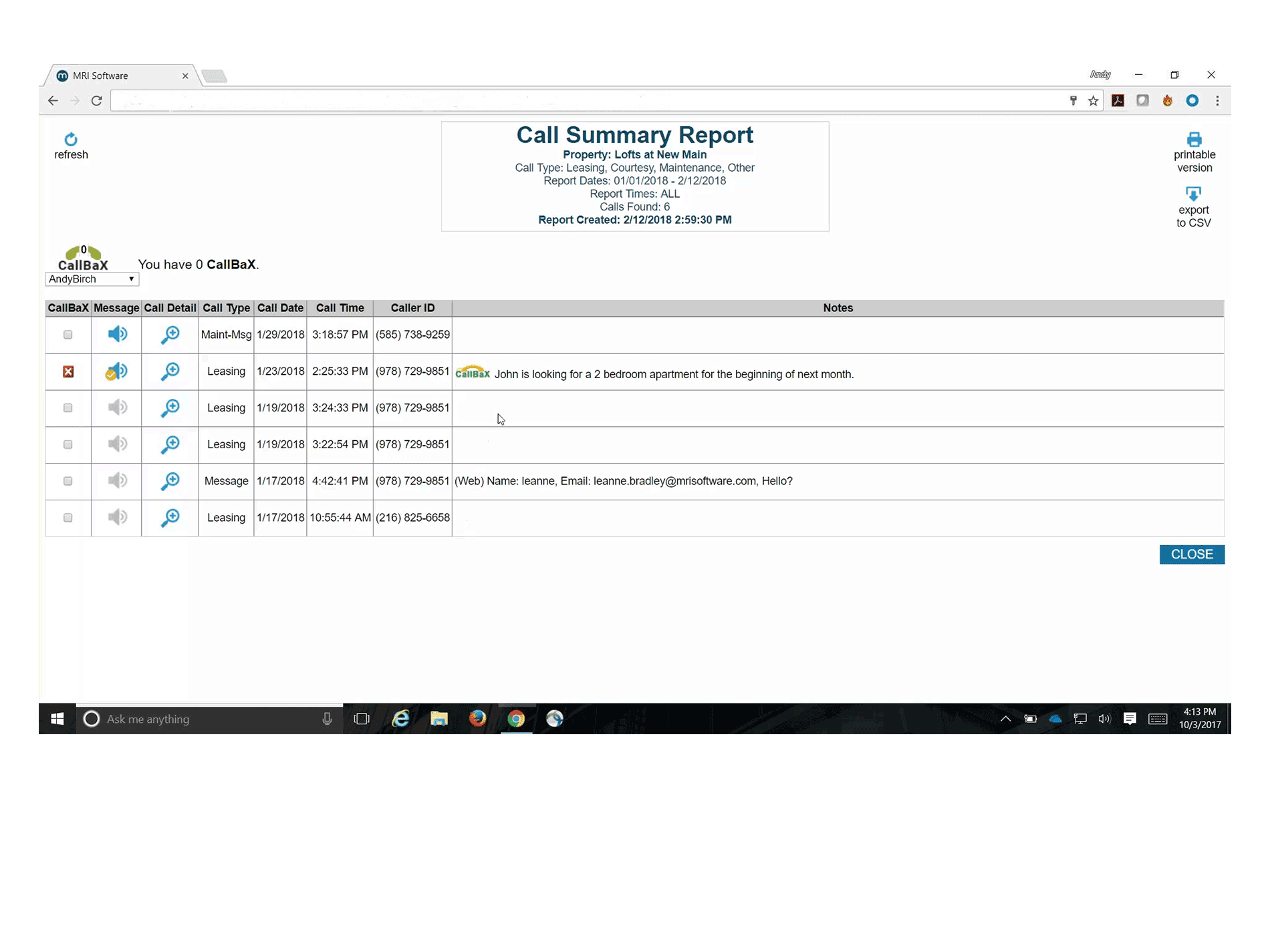 Callmax Automated Communications Overview MRI Software CA