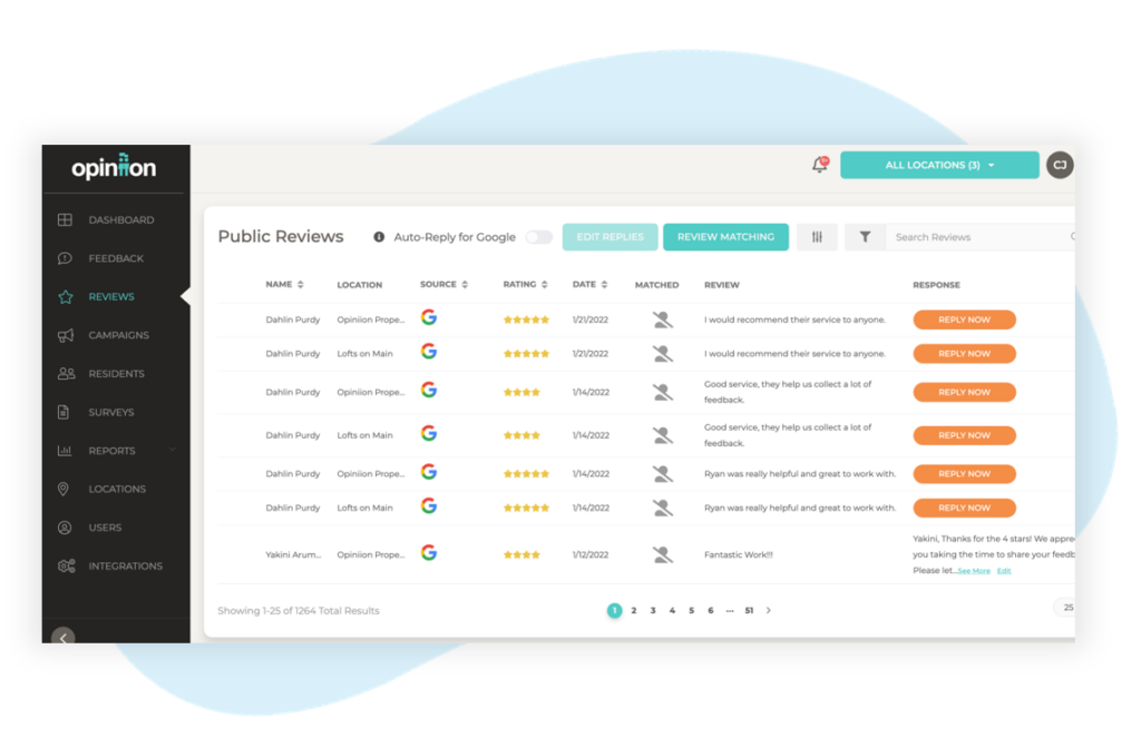 Opiniion - Measure and Manage Your Resident Experience Every Step of the Way