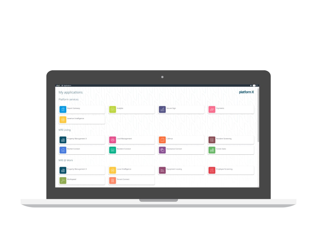 MRI Property Management X - Platform X – supreme configurability and connectivity