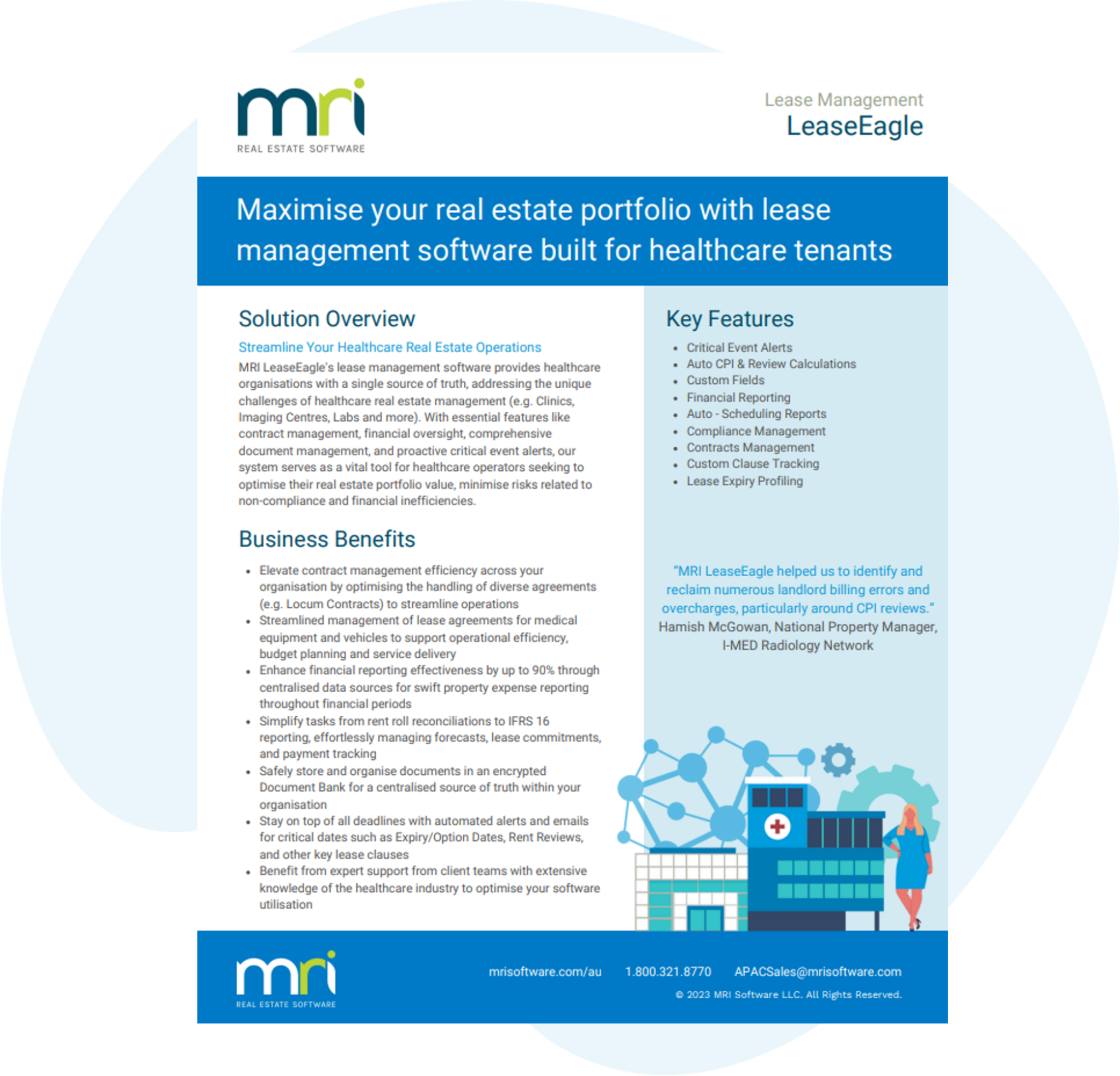 Lease Management Software for Healthcare | MRI Software 