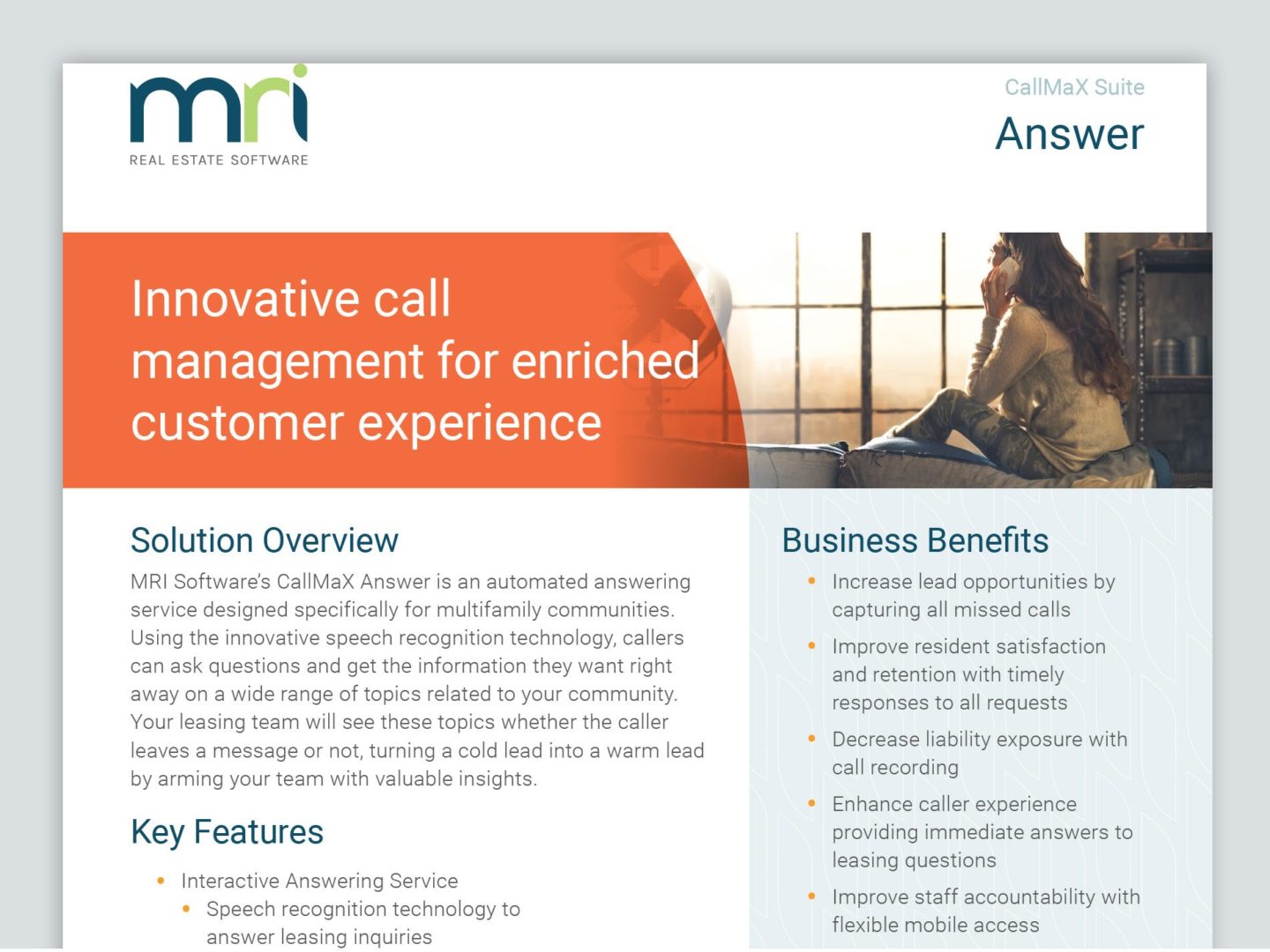 Callmax Answer - MRI Software