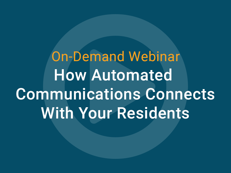 How Automated Communications Connects With Residents MRI Software