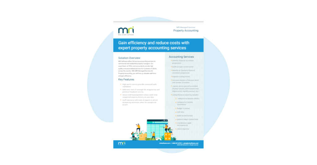 Property Accounting data sheet