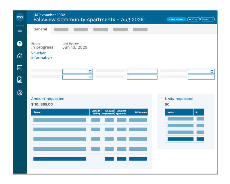 Affordable housing software